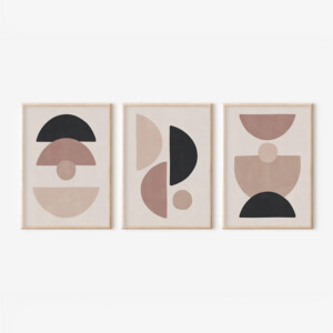 Πίνακας Veyra  pakoworld τρίπτυχος με ψηφιακή εκτύπωση και πλαίσιο 33x1.5x48εκ-409-000229