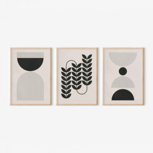 Πίνακας Vanta  pakoworld τρίπτυχος με ψηφιακή εκτύπωση και πλαίσιο 33x1.5x48εκ-409-000230