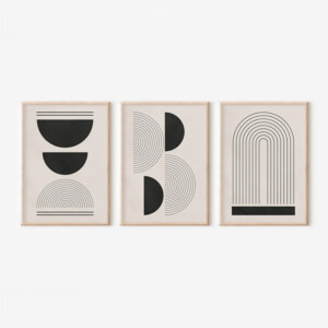 Πίνακας Nuvia pakoworld τρίπτυχος με ψηφιακή εκτύπωση και πλαίσιο 33x1.5x48εκ-409-000234