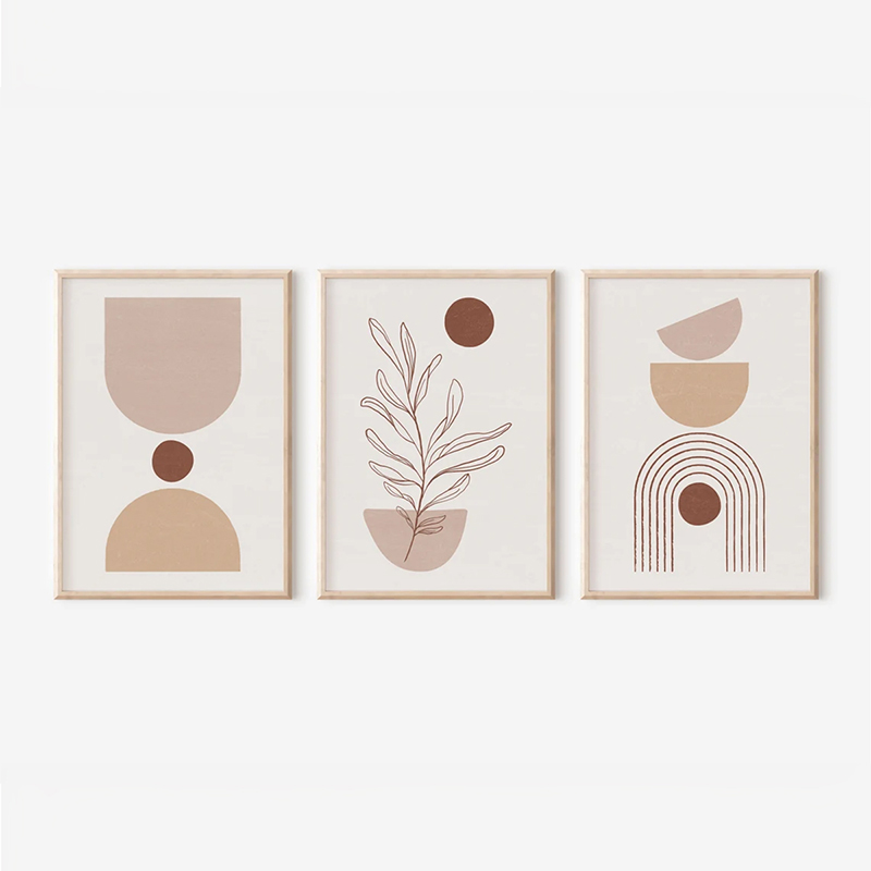 Πίνακας Stijo pakoworld τρίπτυχος με ψηφιακή εκτύπωση και πλαίσιο 33x1.5x48εκ-409-000236