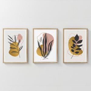 Πίνακας Kereby  pakoworld τρίπτυχος με ψηφιακή εκτύπωση και πλαίσιο 33x1.5x48εκ-409-000240