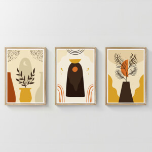 Πίνακας Caelo pakoworld τρίπτυχος με ψηφιακή εκτύπωση και πλαίσιο 33x1.5x48εκ-409-000247