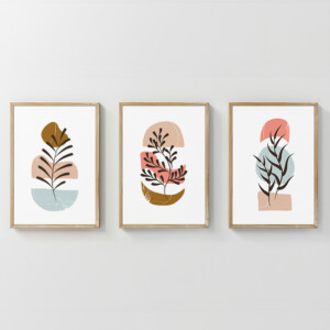 Πίνακας Thera pakoworld τρίπτυχος με ψηφιακή εκτύπωση και πλαίσιο 33x1.5x48εκ-409-000248