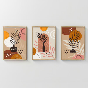 Πίνακας Nyxen pakoworld τρίπτυχος με ψηφιακή εκτύπωση και πλαίσιο 33x1.5x48εκ-409-000251