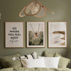 Πίνακας Oralis pakoworld τρίπτυχος με ψηφιακή εκτύπωση και πλαίσιο 33x1.5x48εκ-409-000269