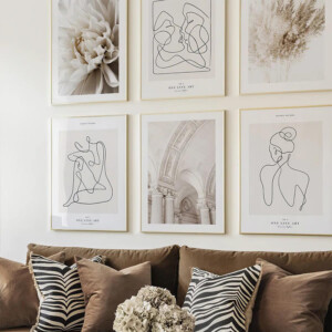 Πίνακας Greda pakoworld εξάπτυχος με ψηφιακή εκτύπωση και πλαίσιο 33x1.5x48εκ-409-000282