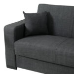 Γωνιακός καναπές-κρεβάτι αναστρέψιμος Dumma pakoworld ύφασμα ανθρακί 226x148x86εκ-418-000005