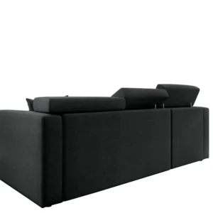 Καναπές Γωνιακός ArteLibre Αριστερή Γωνία AUDREY Σκούρο Γκρι 243x174x80/91cm - Image 8