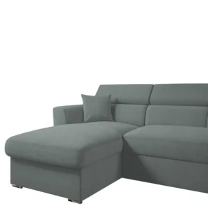 Καναπές Γωνιακός ArteLibre Αριστερή Γωνία AUDREY Ανοιχτό Γκρι 243x174x80/91cm - Image 5