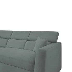 Καναπές Γωνιακός ArteLibre Αριστερή Γωνία AUDREY Ανοιχτό Γκρι 243x174x80/91cm - Image 6