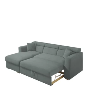 Καναπές Γωνιακός ArteLibre Αριστερή Γωνία AUDREY Ανοιχτό Γκρι 243x174x80/91cm - Image 7