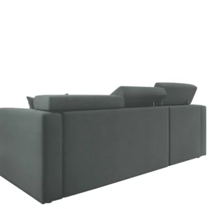 Καναπές Γωνιακός ArteLibre Αριστερή Γωνία AUDREY Ανοιχτό Γκρι 243x174x80/91cm - Image 8