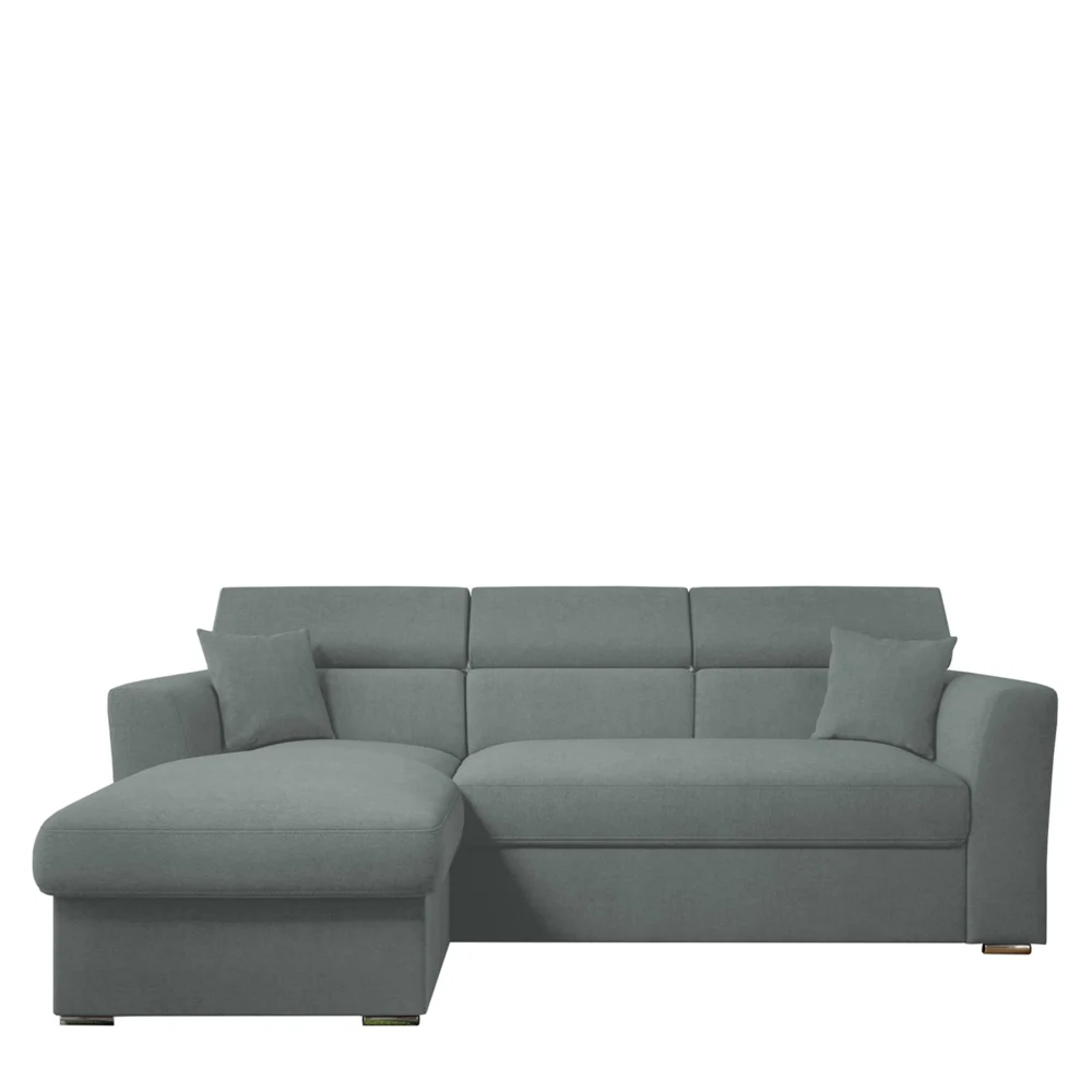 Καναπές Γωνιακός ArteLibre Αριστερή Γωνία AUDREY Ανοιχτό Γκρι 243x174x80/91cm