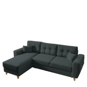 Καναπές Γωνιακός ArteLibre Αναστρέψιμη Γωνία JESSIE 235x160x85cm Σκούρο Γκρι - Image 3