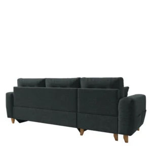 Καναπές Γωνιακός ArteLibre Αναστρέψιμη Γωνία JESSIE 235x160x85cm Σκούρο Γκρι - Image 5