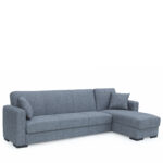 Καναπές Κρεβάτι Γωνιακός ArteLibre JOSE Ανοιχτό Γκρι 270x150x86cm - Image 2