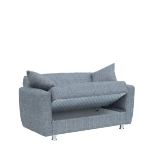 Καναπές Κρεβάτι Διθέσιος ArteLibre JUAN Γκρι 150x84x86cm - Image 4