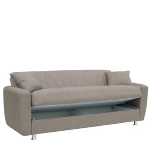 Καναπές Κρεβάτι Τριθέσιος ArteLibre JUAN Καφέ 210x84x86cm - Image 4