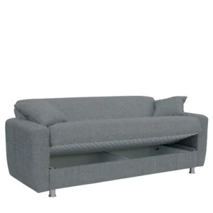Καναπές Κρεβάτι Τριθέσιος ArteLibre JUAN Γκρι 210x84x86cm - Image 4