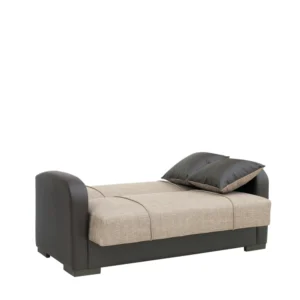 Καναπές Κρεβάτι Διθέσιος ArteLibre MARTINI Καφέ PU 154x84x84cm - Image 4