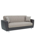 Καναπές Κρεβάτι Τριθέσιος ArteLibre JUAN Καφέ/Μπεζ 210x84x86cm - Image 2