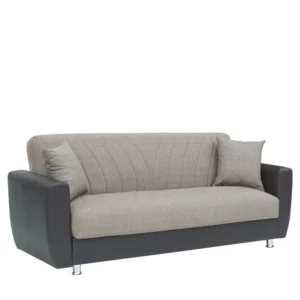 Καναπές Κρεβάτι Τριθέσιος ArteLibre JUAN Καφέ/Μπεζ 210x84x86cm - Image 2