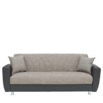 Καναπές Κρεβάτι Τριθέσιος ArteLibre JUAN Καφέ/Μπεζ 210x84x86cm