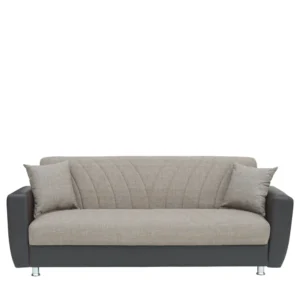 Καναπές Κρεβάτι Τριθέσιος ArteLibre JUAN Καφέ/Μπεζ 210x84x86cm