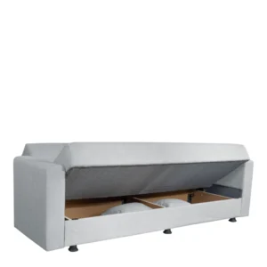 Καναπές Κρεβάτι ArteLibre AMETHYST Τριθέσιος Ανοιχτό Γκρι 214x78x78cm - Image 2