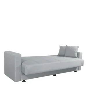 Καναπές Κρεβάτι ArteLibre AMETHYST Τριθέσιος Ανοιχτό Γκρι 214x78x78cm - Image 3