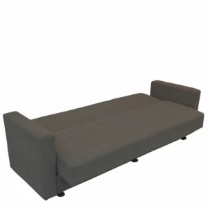Καναπές Κρεβάτι ArteLibre AMETHYST Τριθέσιος Σκούρο Γκρι 214x78x78cm - Image 4