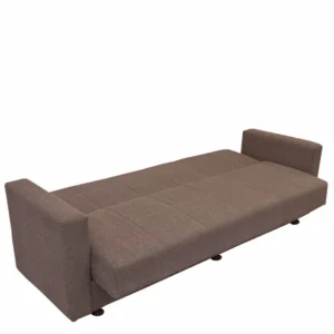 Καναπές Κρεβάτι ArteLibre AMETHYST Τριθέσιος Cappuccino 214x78x78cm - Image 4