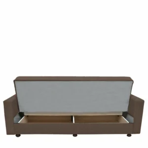 Καναπές Κρεβάτι ArteLibre AMETHYST Τριθέσιος Cappuccino 214x78x78cm - Image 6