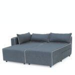 Καναπές Γωνιακός ArteLibre Αναστρέψιμη Γωνία THIAGO Γκρι/Λευκό 101x250x97cm - Image 2