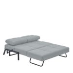 Καναπές Κρεβάτι Διθέσιος ArteLibre GAEL Ανοιχτό Γκρι 150x91x90cm - Image 3