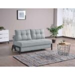 Καναπές Κρεβάτι Διθέσιος ArteLibre GAEL Ανοιχτό Γκρι 150x91x90cm - Image 5