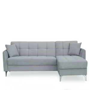 Καναπές Γωνιακός ArteLibre JOAQUIN Γκρι 230x84x89cm - Image 4