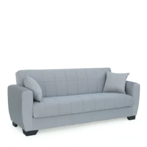 Καναπές Κρεβάτι Τριθέσιος ArteLibre DIEGO 3S Γκρι 210x84x86cm - Image 2