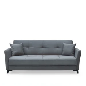 Καναπές Κρεβάτι Τριθέσιος ArteLibre JAVIER 3S Γκρι 210x84x86cm - Image 4