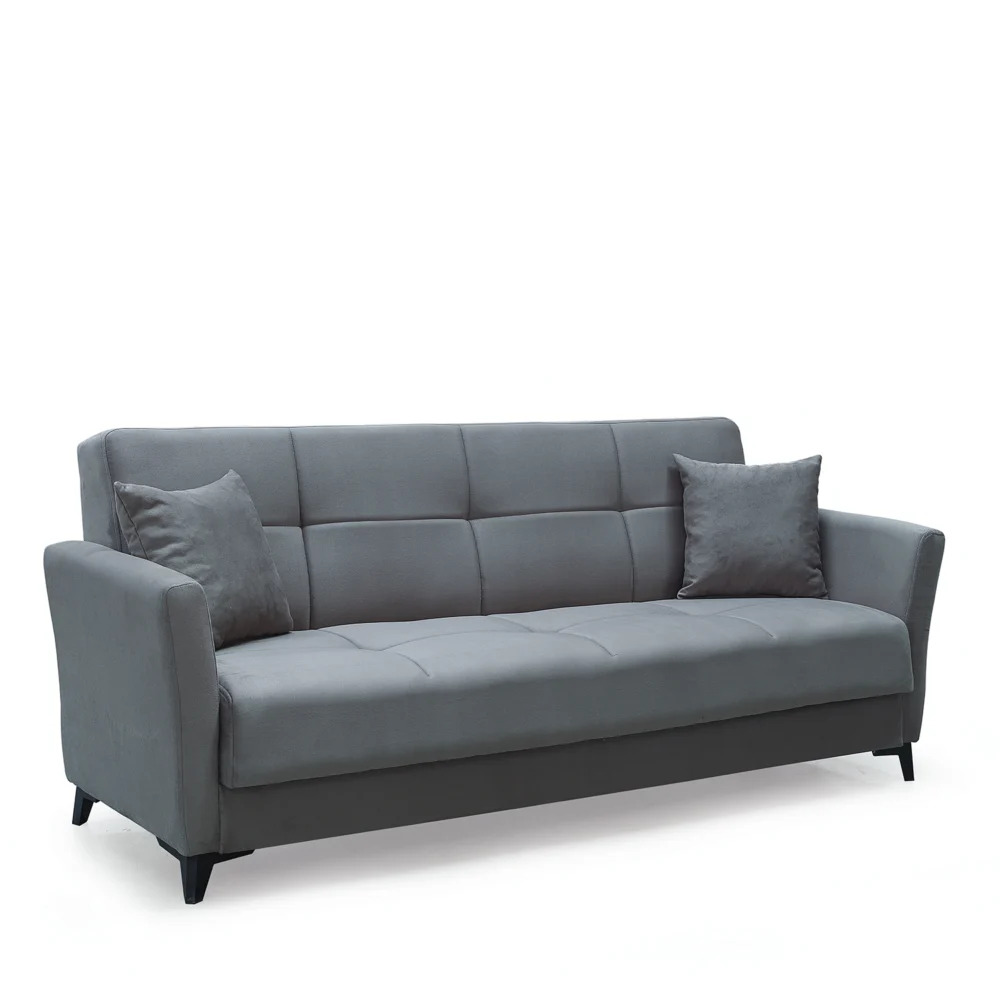 Καναπές Κρεβάτι Τριθέσιος ArteLibre JAVIER 3S Γκρι 210x84x86cm