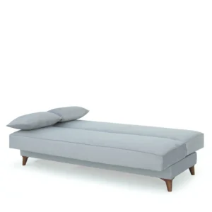 Καναπές Κρεβάτι Τριθέσιος ArteLibre LEO Ανοιχτό Γκρι 190x84x86cm - Image 4