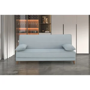 Καναπές Κρεβάτι Τριθέσιος ArteLibre LEO Ανοιχτό Γκρι 190x84x86cm - Image 5