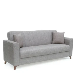 Καναπές Κρεβάτι Τριθέσιος ArteLibre GERARDO Καφέ 210x84x86cm - Image 2