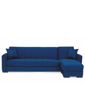 Καναπές Κρεβάτι Γωνιακός ArteLibre JOSE Μπλε 270x150x86cm - Image 2