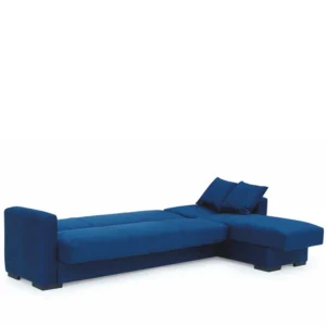 Καναπές Κρεβάτι Γωνιακός ArteLibre JOSE Μπλε 270x150x86cm - Image 4
