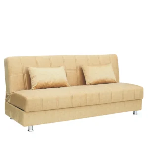 Καναπές Κρεβάτι Τριθέσιος ArteLibre LAURA Μουσταρδί 190x84x86cm - Image 2