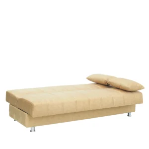 Καναπές Κρεβάτι Τριθέσιος ArteLibre LAURA Μουσταρδί 190x84x86cm - Image 4