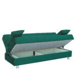 Καναπές Κρεβάτι Τριθέσιος ArteLibre LAURA Μέντα 190x84x86cm - Image 3