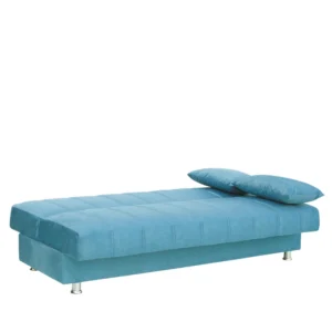 Καναπές Κρεβάτι Τριθέσιος ArteLibre LAURA Πετρόλ 190x84x86cm - Image 4