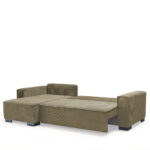 Καναπές Κρεβάτι Γωνιακός ArteLibre HARPER Αναστρέψιμος Μπεζ 271x160x94cm - Image 3